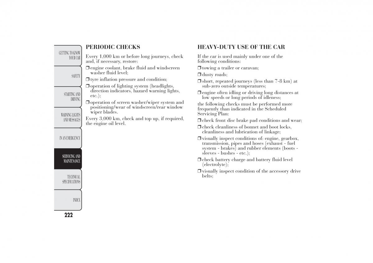 Lancia Ypsilon II 2 owners manual / page 226