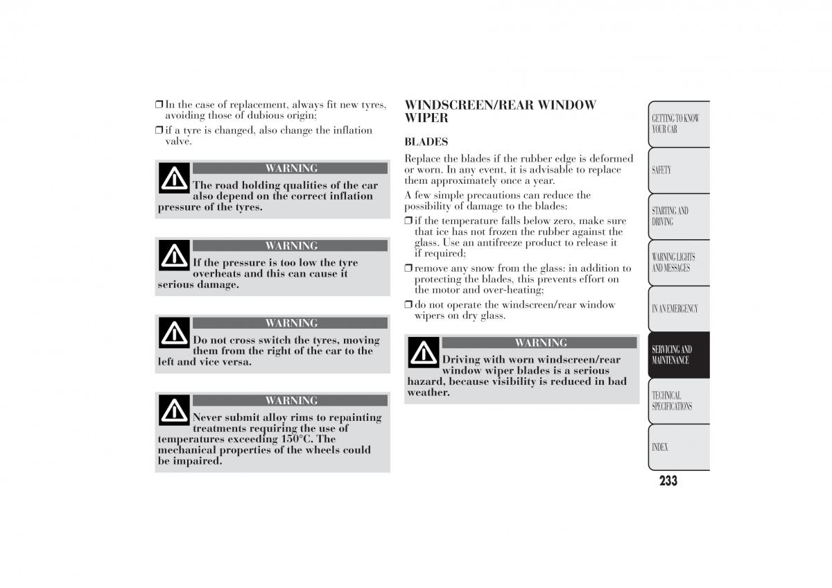 Lancia Ypsilon II 2 owners manual / page 237