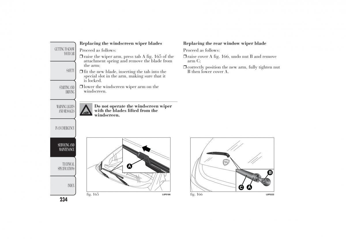 Lancia Ypsilon II 2 owners manual / page 238