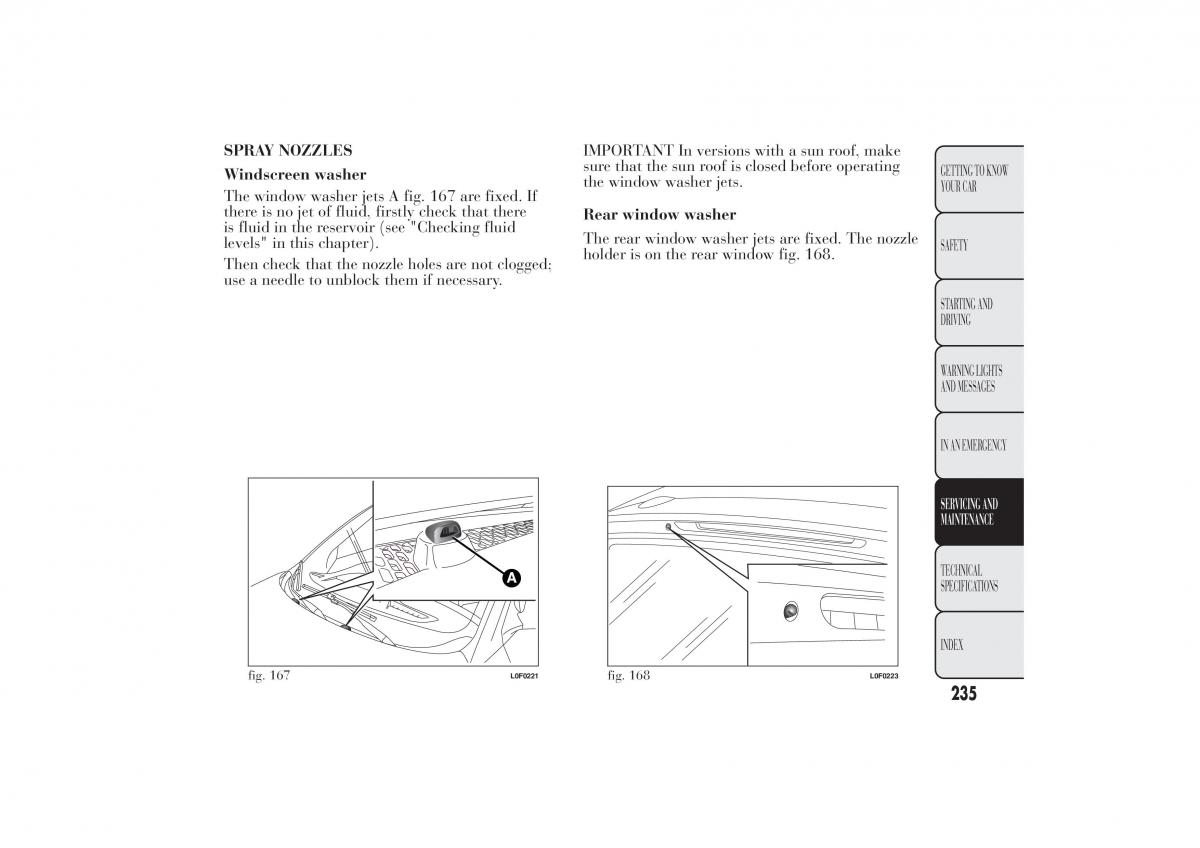 Lancia Ypsilon II 2 owners manual / page 239