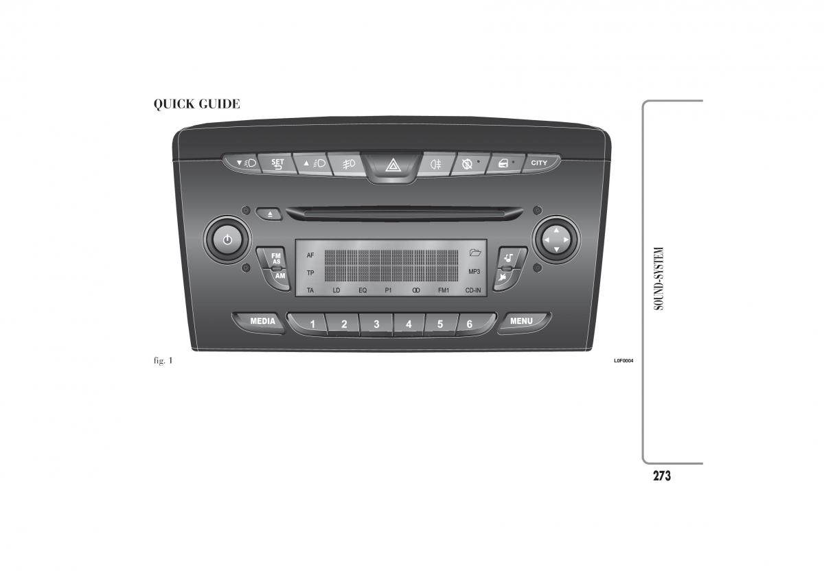 Lancia Ypsilon II 2 owners manual / page 277