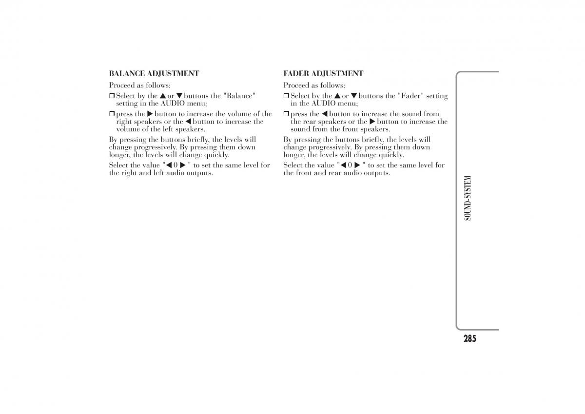 Lancia Ypsilon II 2 owners manual / page 289