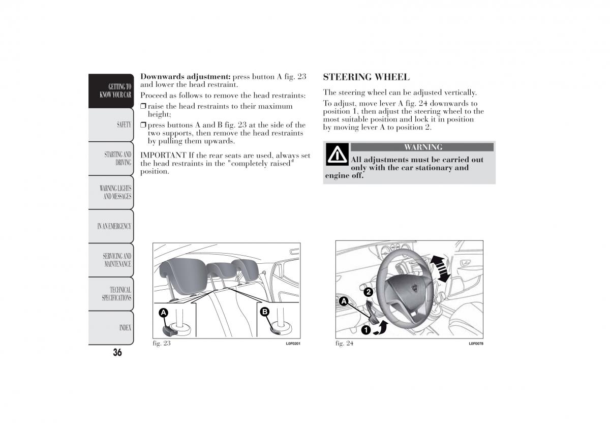 Lancia Ypsilon II 2 owners manual / page 40