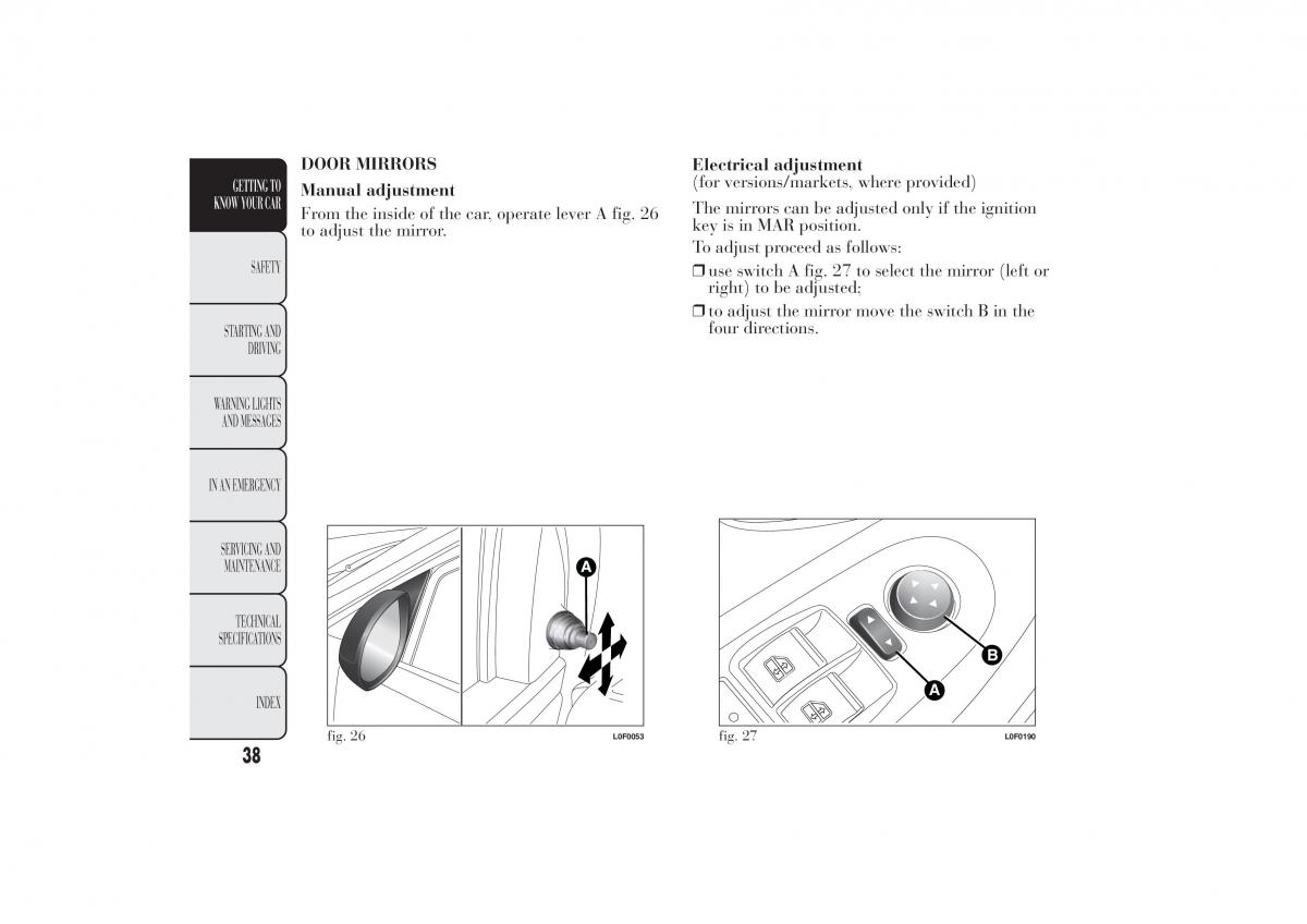 Lancia Ypsilon II 2 owners manual / page 42