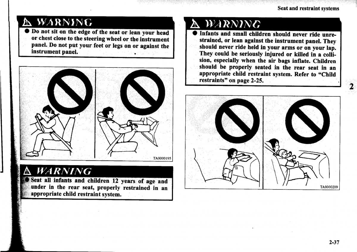 Mitsubishi Outlander I 1 owners manual / page 61