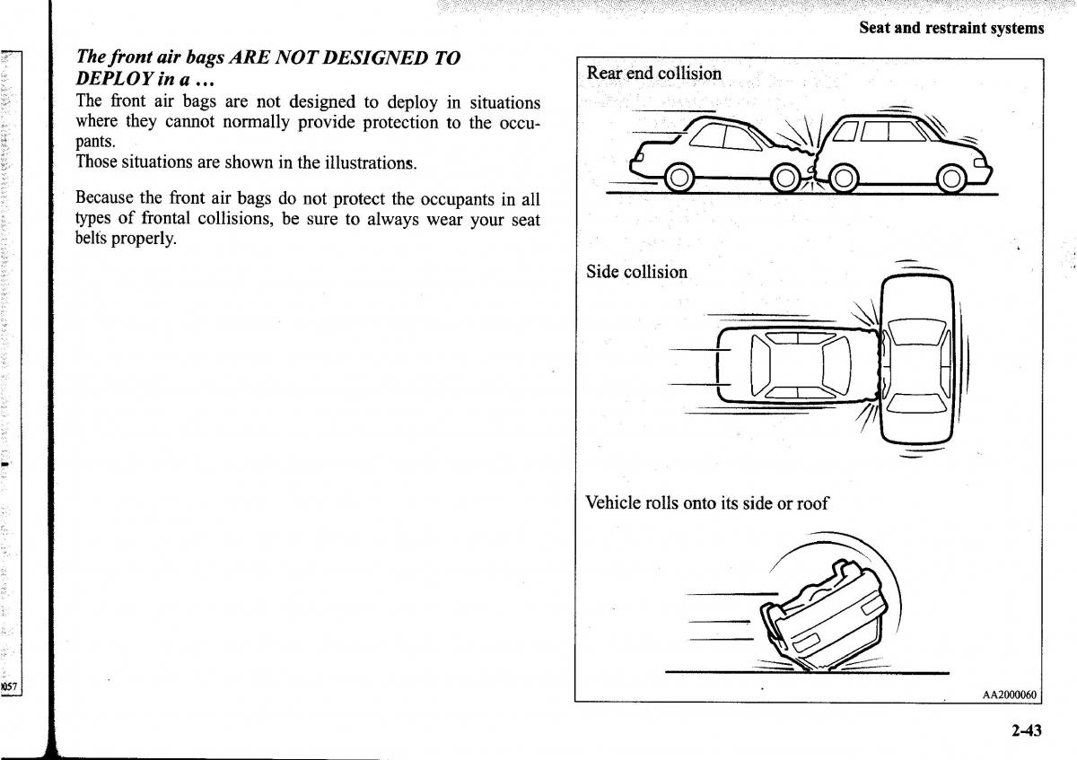 Mitsubishi Outlander I 1 owners manual / page 67