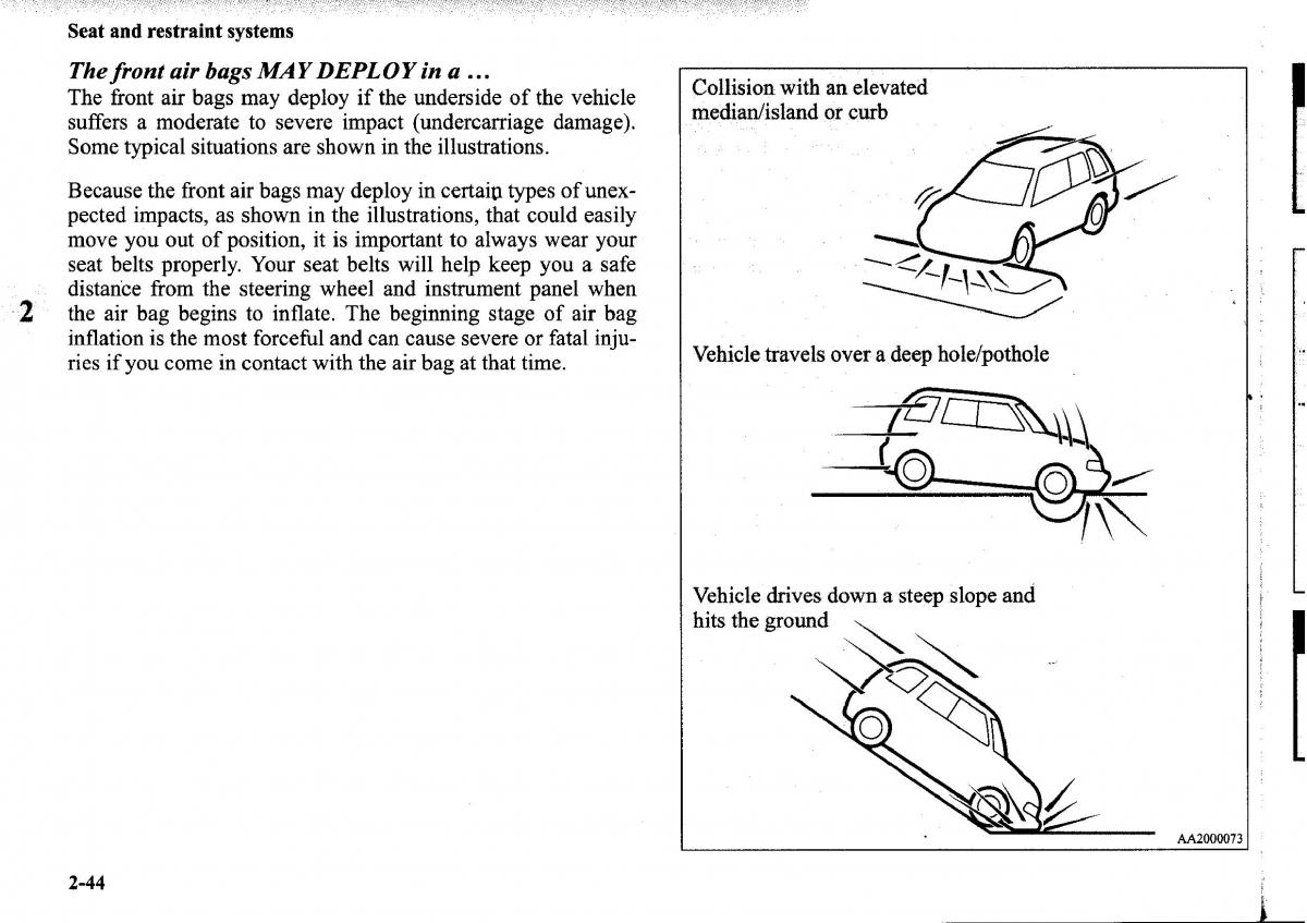 Mitsubishi Outlander I 1 owners manual / page 68