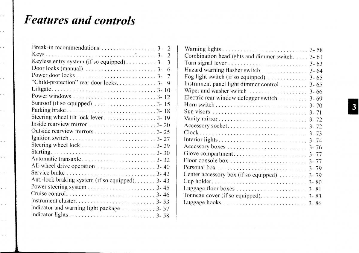 Mitsubishi Outlander I 1 owners manual / page 78