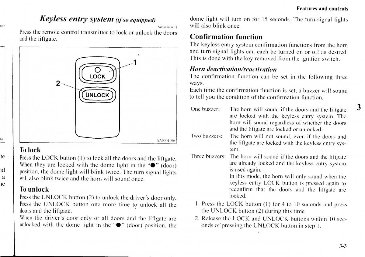 Mitsubishi Outlander I 1 owners manual / page 80