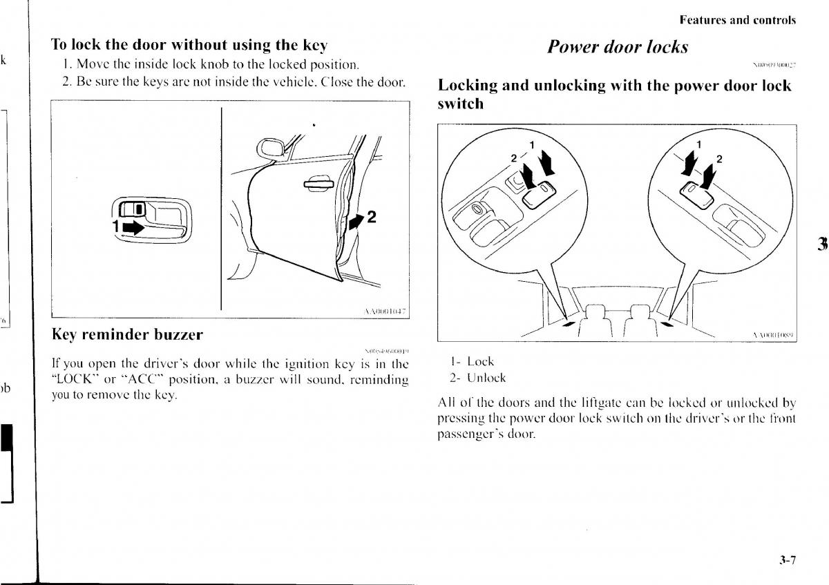 Mitsubishi Outlander I 1 owners manual / page 84