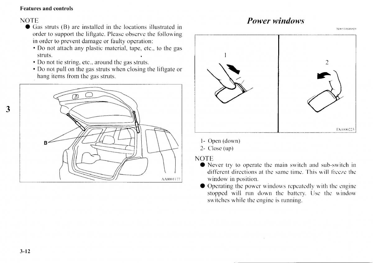 Mitsubishi Outlander I 1 owners manual / page 88