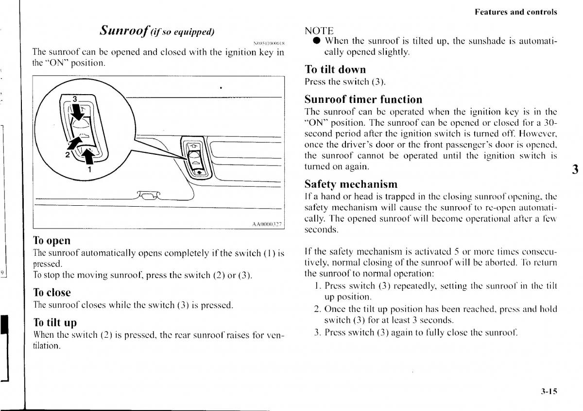 Mitsubishi Outlander I 1 owners manual / page 91