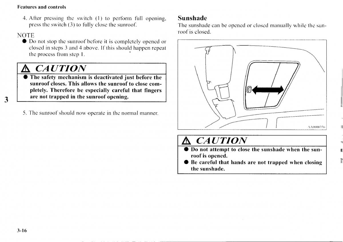 Mitsubishi Outlander I 1 owners manual / page 92