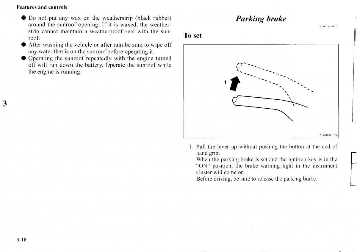 Mitsubishi Outlander I 1 owners manual / page 94