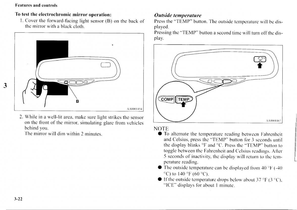 Mitsubishi Outlander I 1 owners manual / page 98