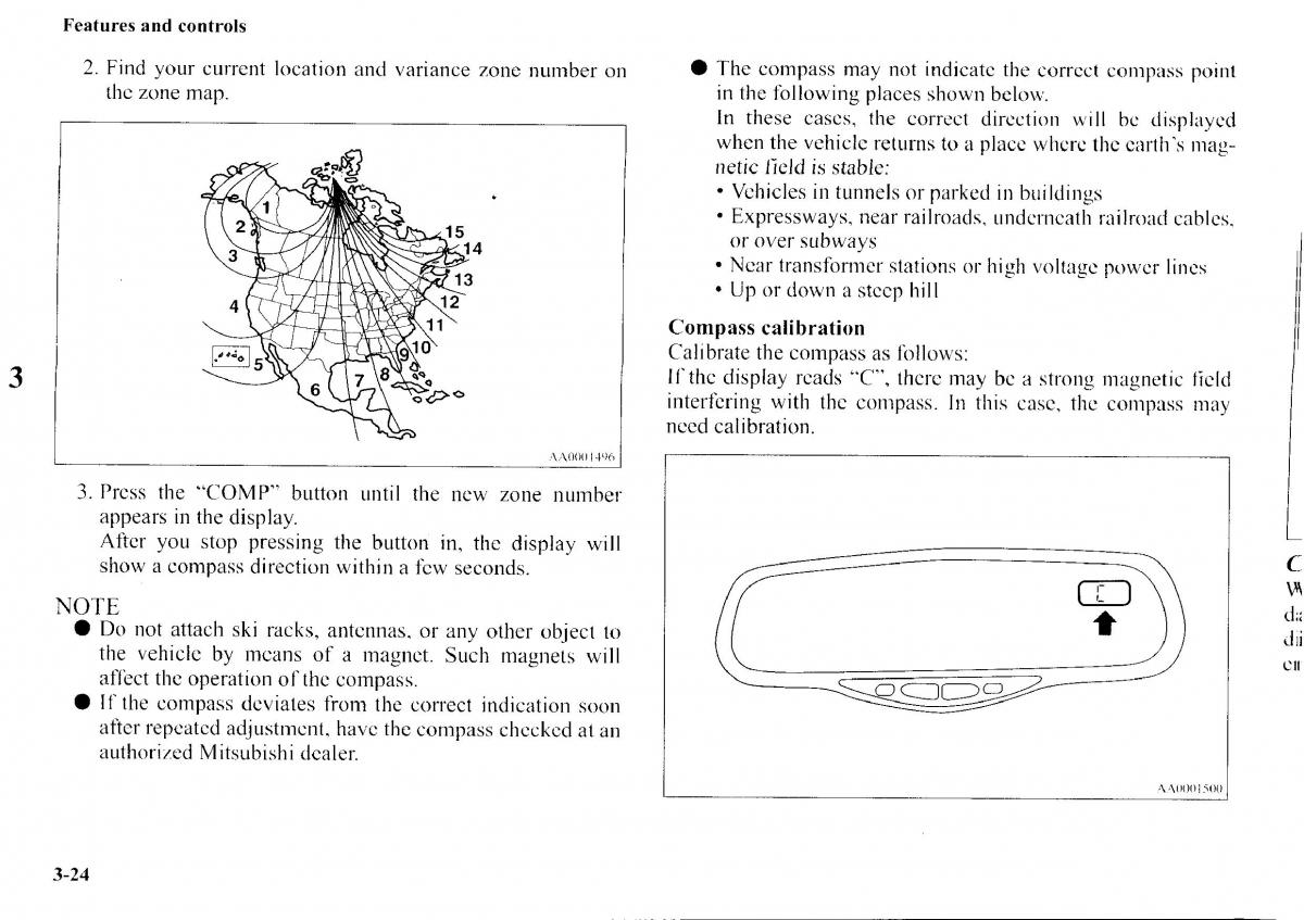 Mitsubishi Outlander I 1 owners manual / page 100