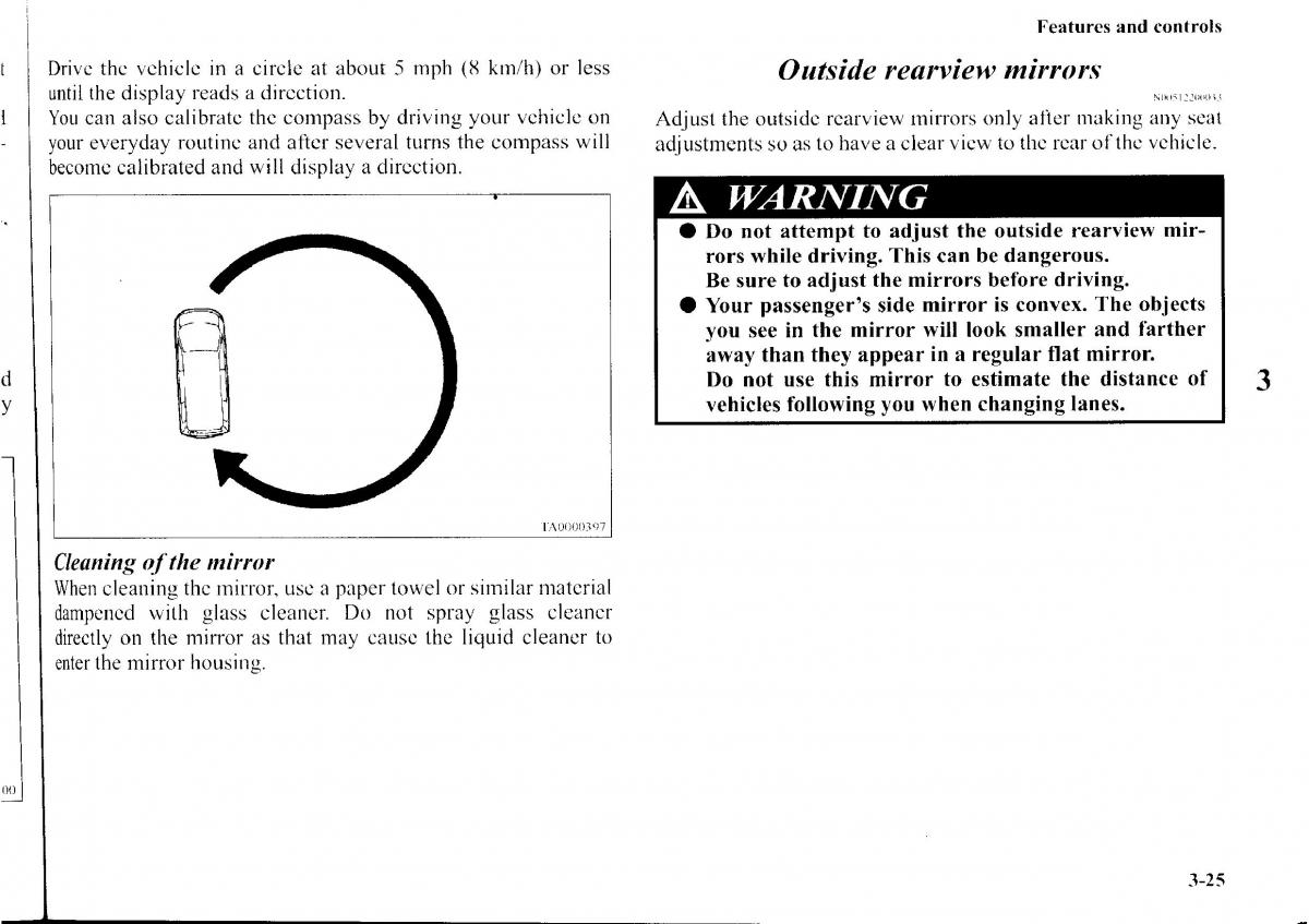 Mitsubishi Outlander I 1 owners manual / page 101