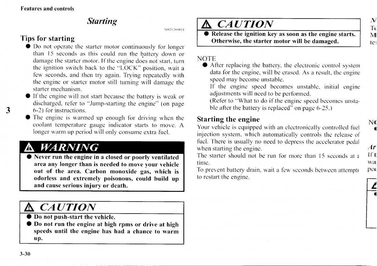 Mitsubishi Outlander I 1 owners manual / page 106