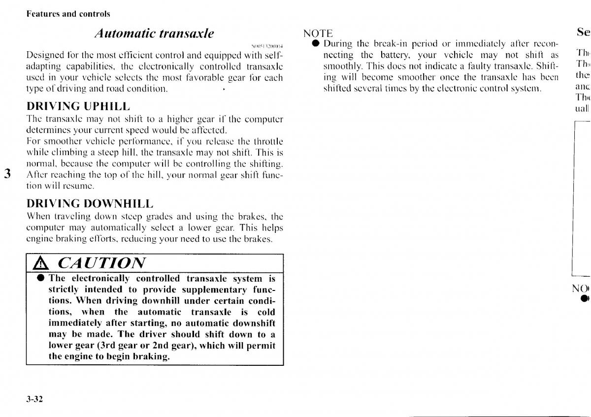 Mitsubishi Outlander I 1 owners manual / page 108