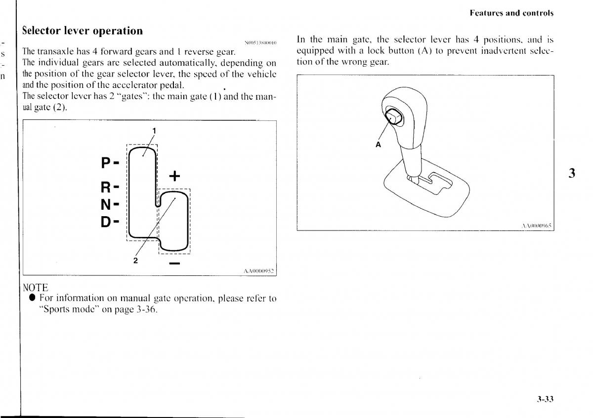 Mitsubishi Outlander I 1 owners manual / page 109