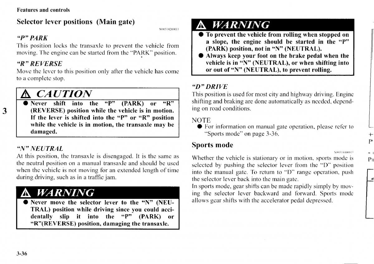 Mitsubishi Outlander I 1 owners manual / page 112