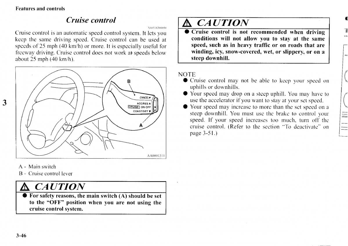 Mitsubishi Outlander I 1 owners manual / page 122