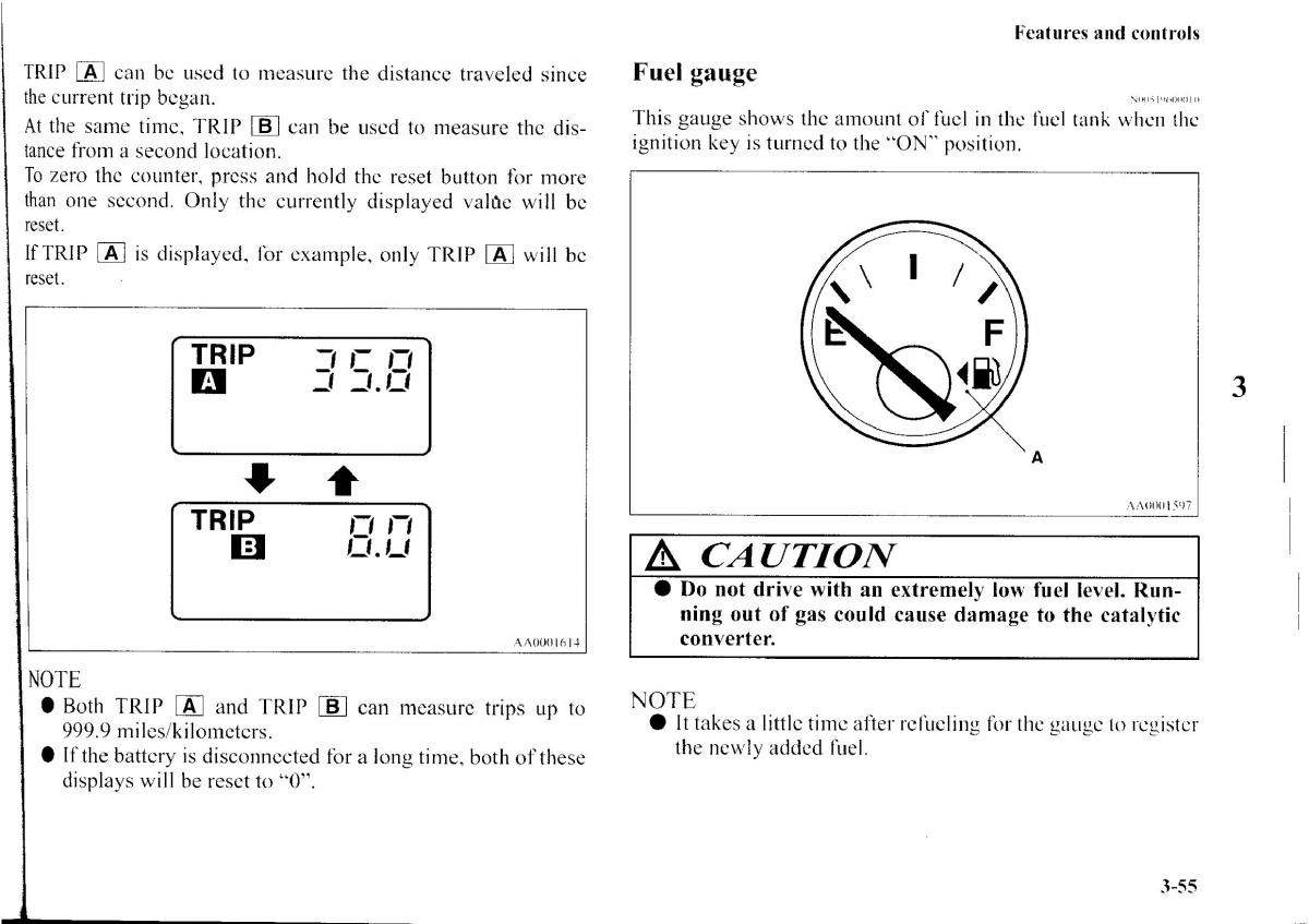 Mitsubishi Outlander I 1 owners manual / page 131