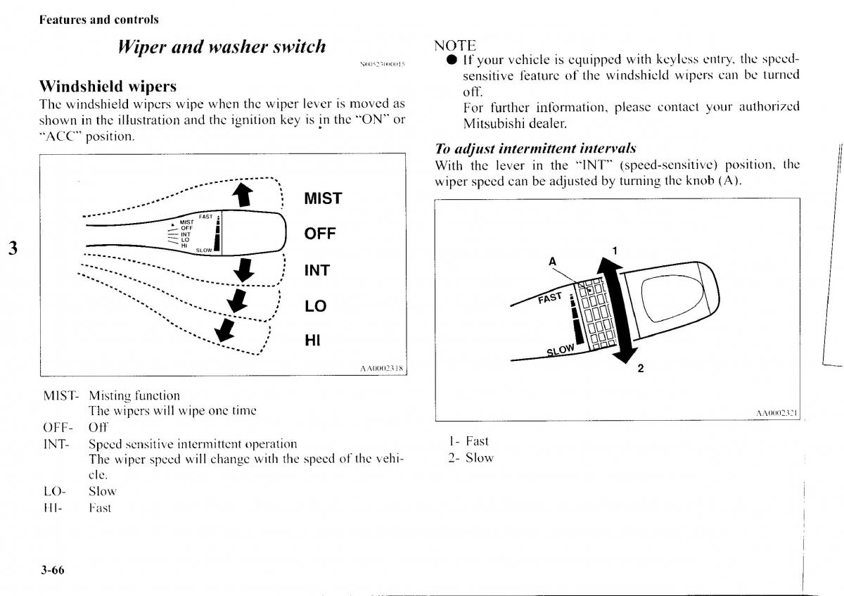 Mitsubishi Outlander I 1 owners manual / page 142