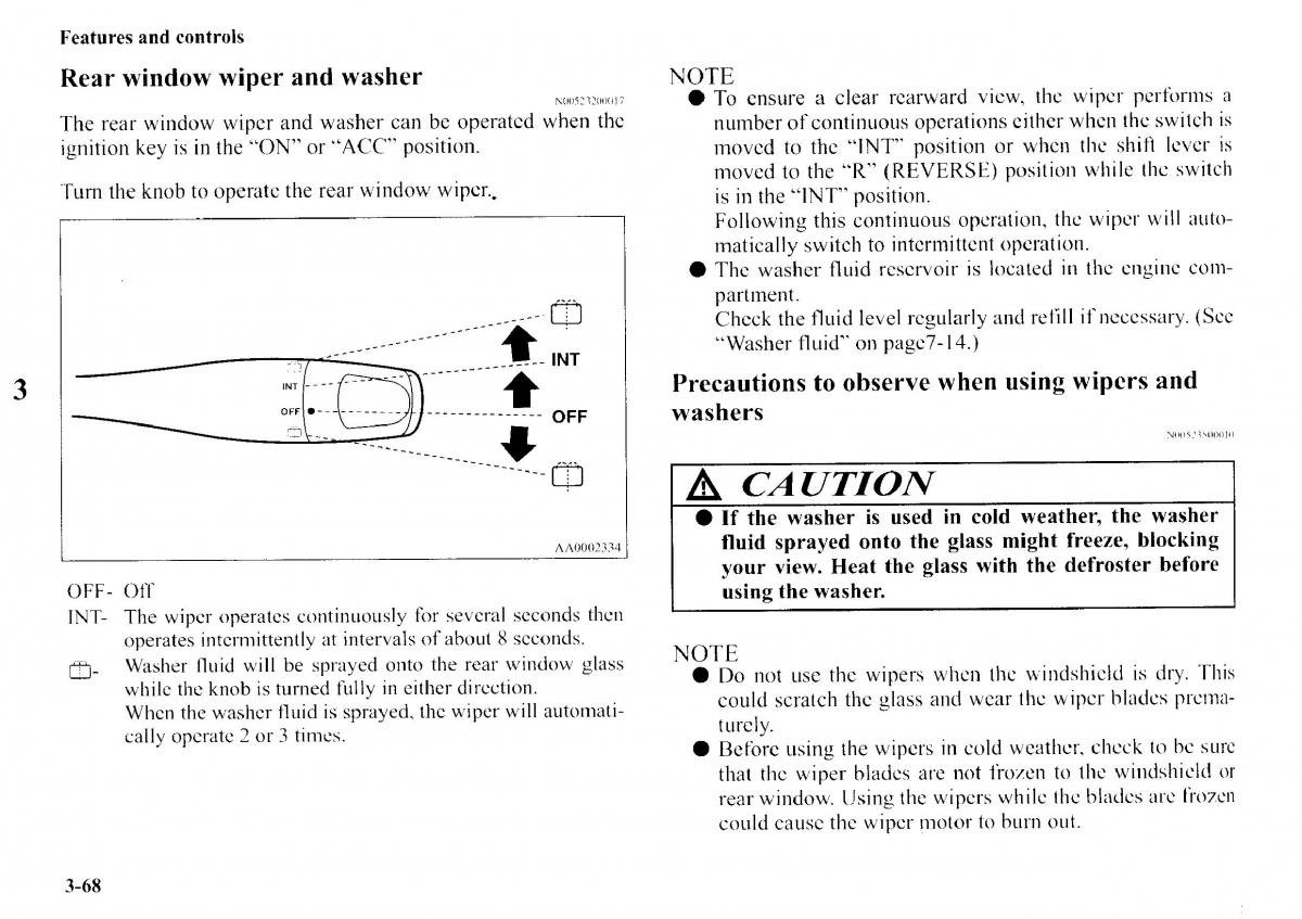 Mitsubishi Outlander I 1 owners manual / page 144