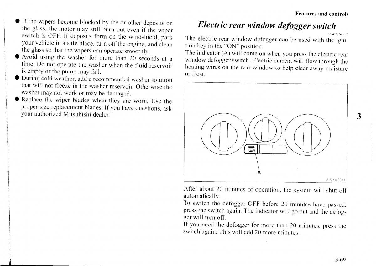 Mitsubishi Outlander I 1 owners manual / page 145