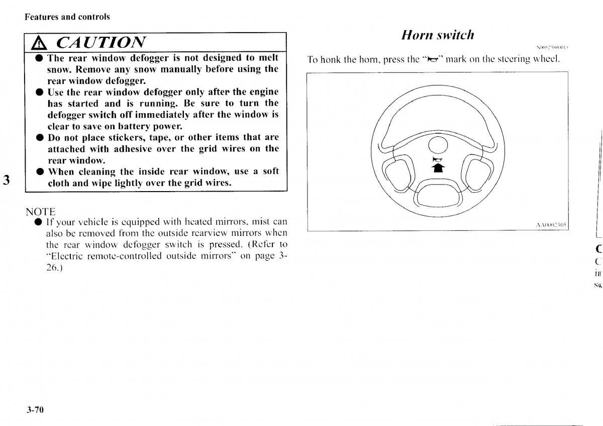 Mitsubishi Outlander I 1 owners manual / page 146