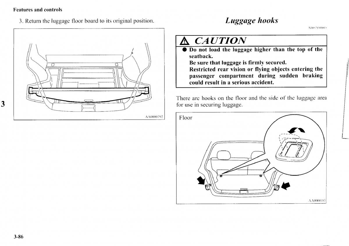 Mitsubishi Outlander I 1 owners manual / page 162