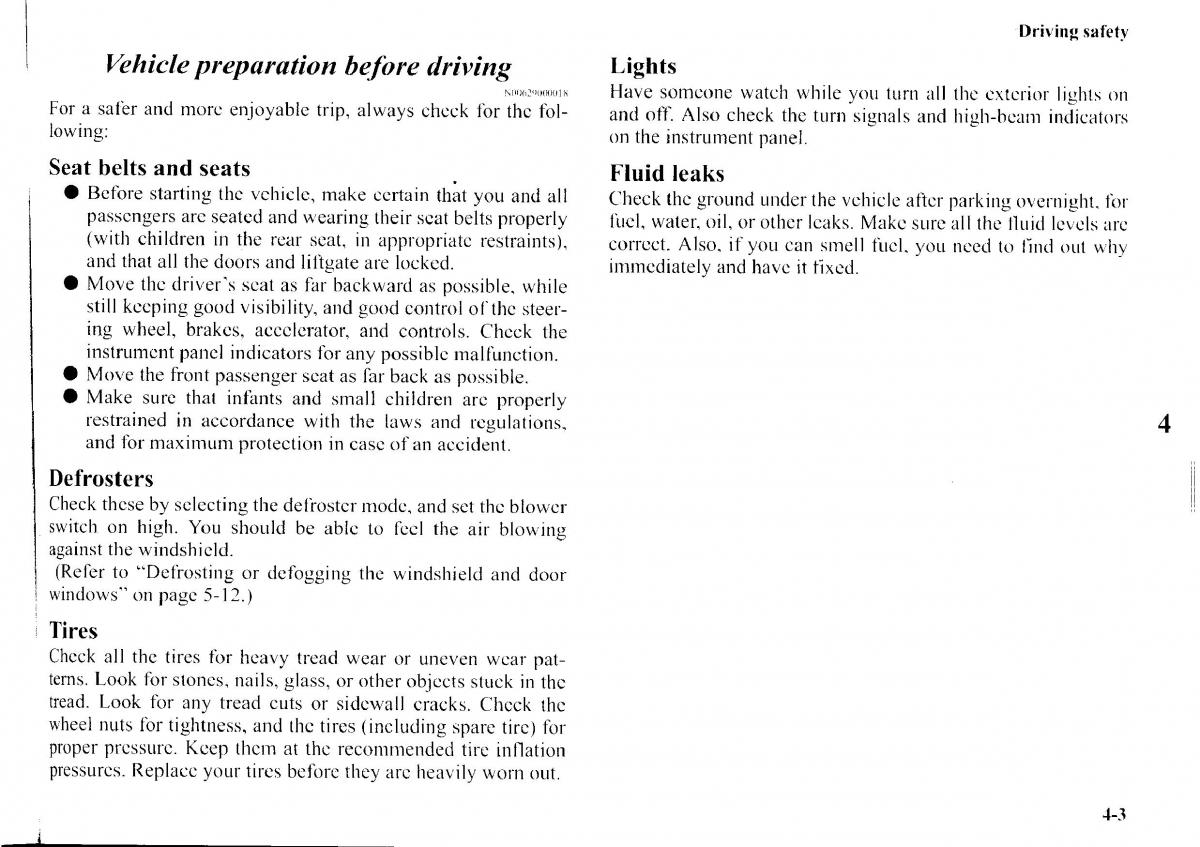 Mitsubishi Outlander I 1 owners manual / page 166