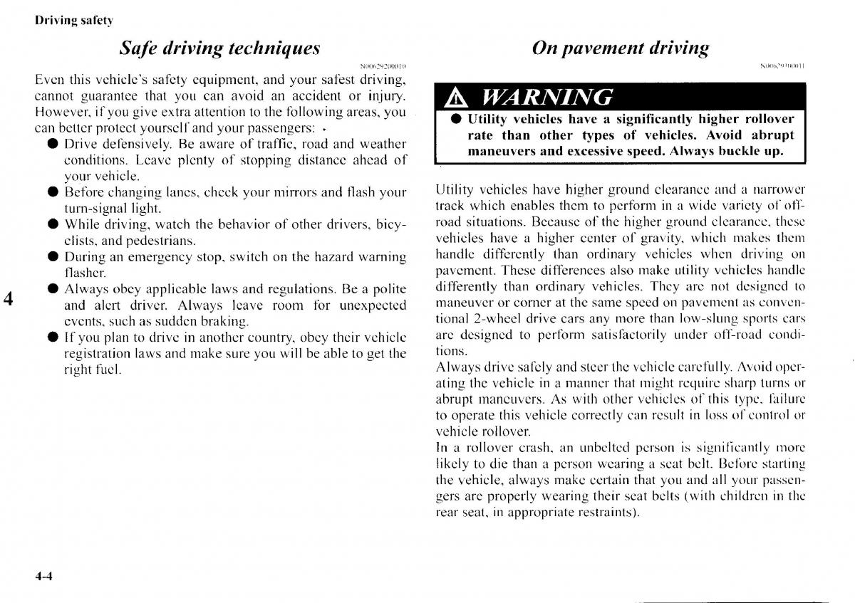 Mitsubishi Outlander I 1 owners manual / page 167