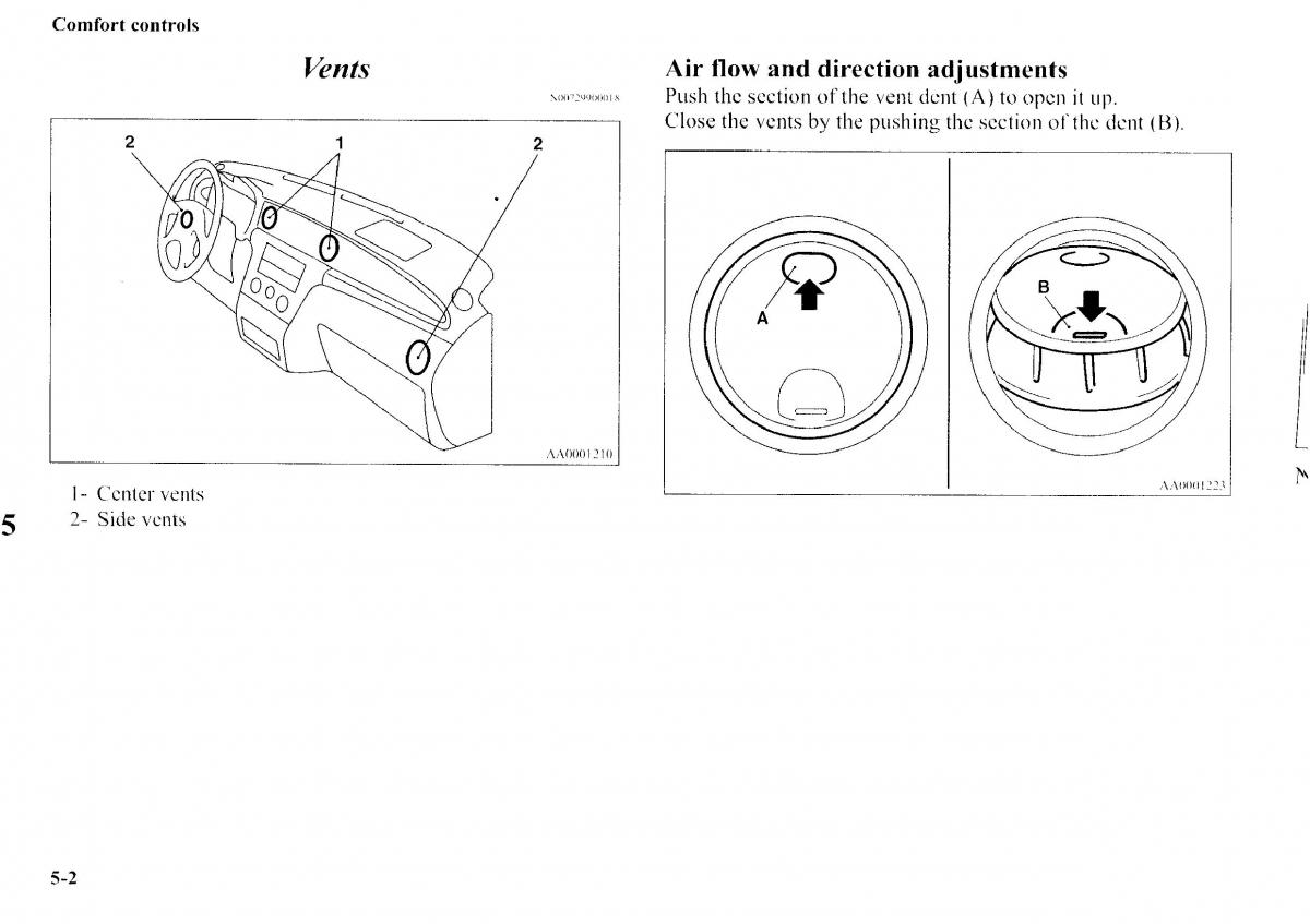 Mitsubishi Outlander I 1 owners manual / page 180