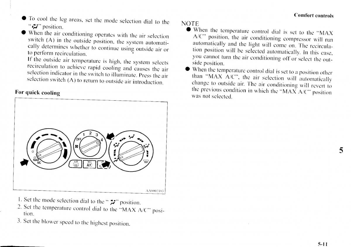 Mitsubishi Outlander I 1 owners manual / page 189