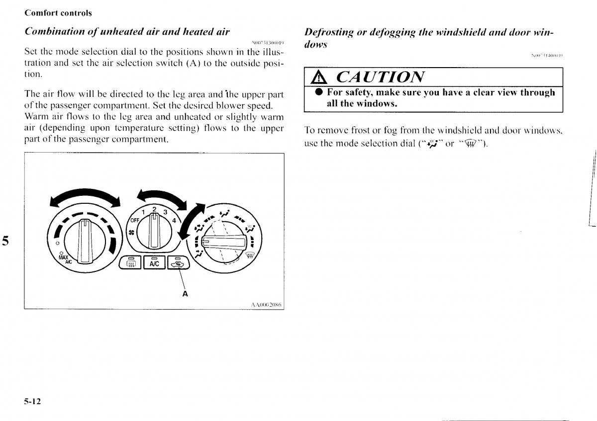 Mitsubishi Outlander I 1 owners manual / page 190