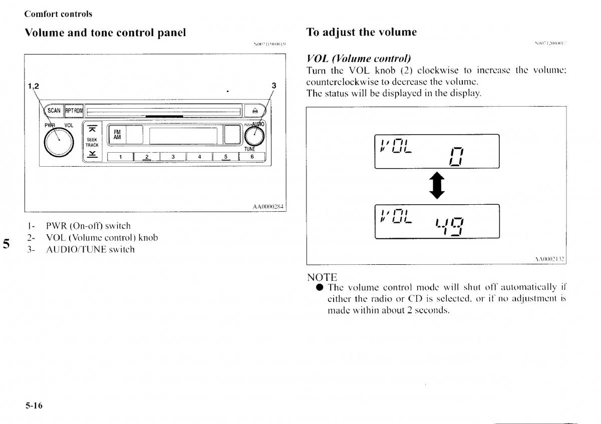 manual  Mitsubishi Outlander I 1 owners manual / page 194