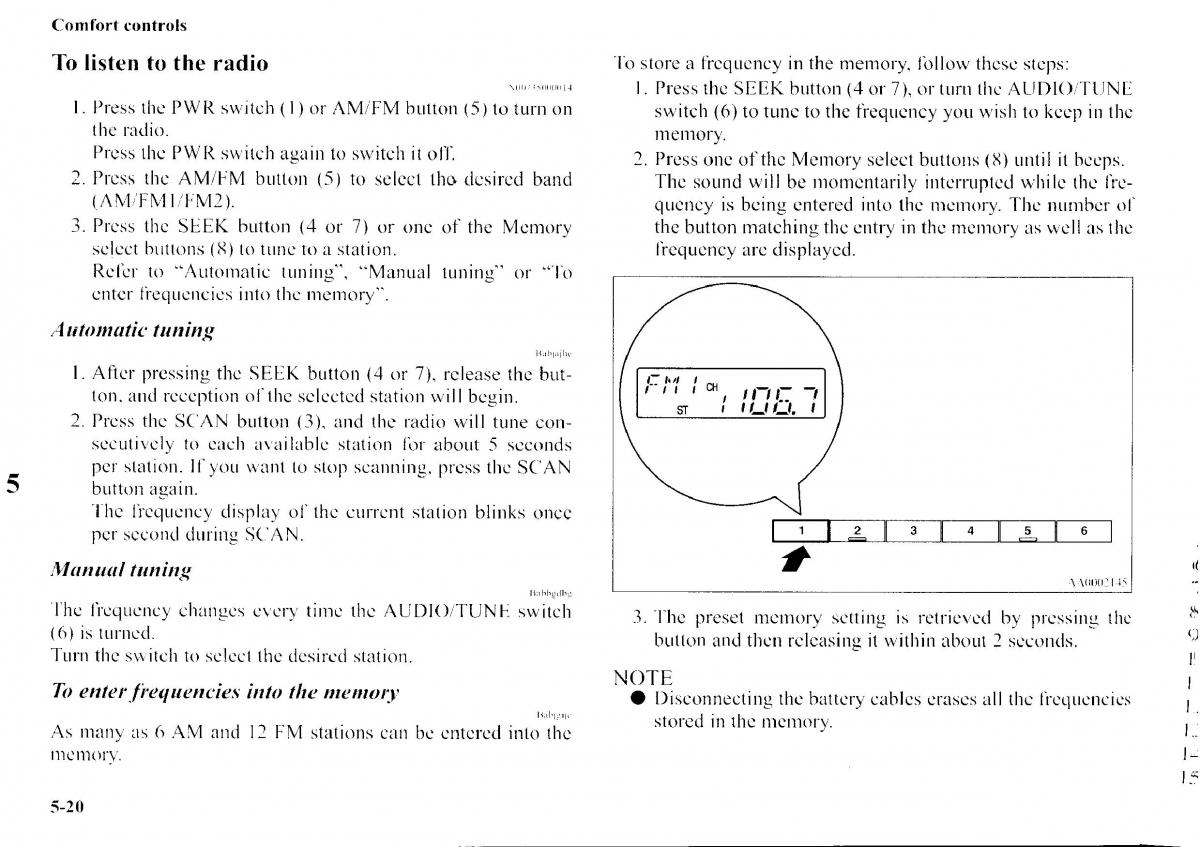 Mitsubishi Outlander I 1 owners manual / page 198