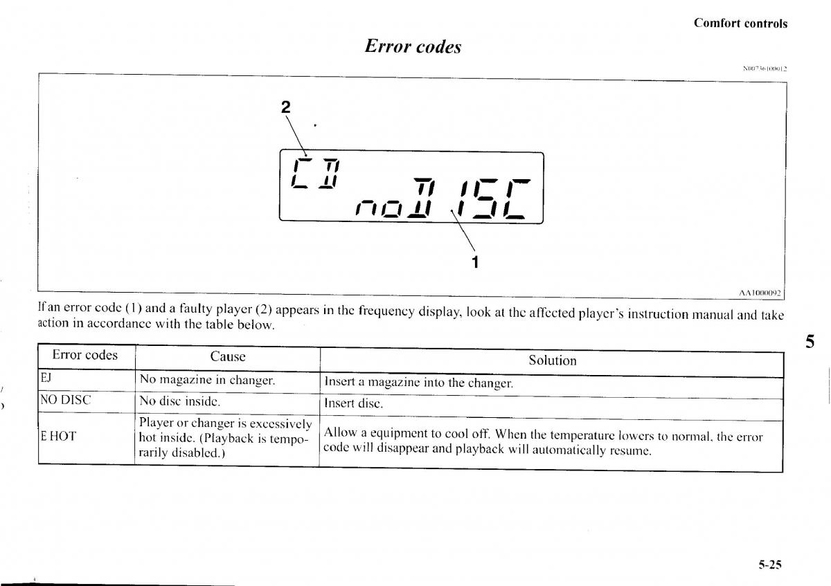 Mitsubishi Outlander I 1 owners manual / page 203