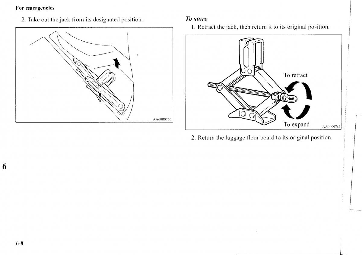 Mitsubishi Outlander I 1 owners manual / page 218