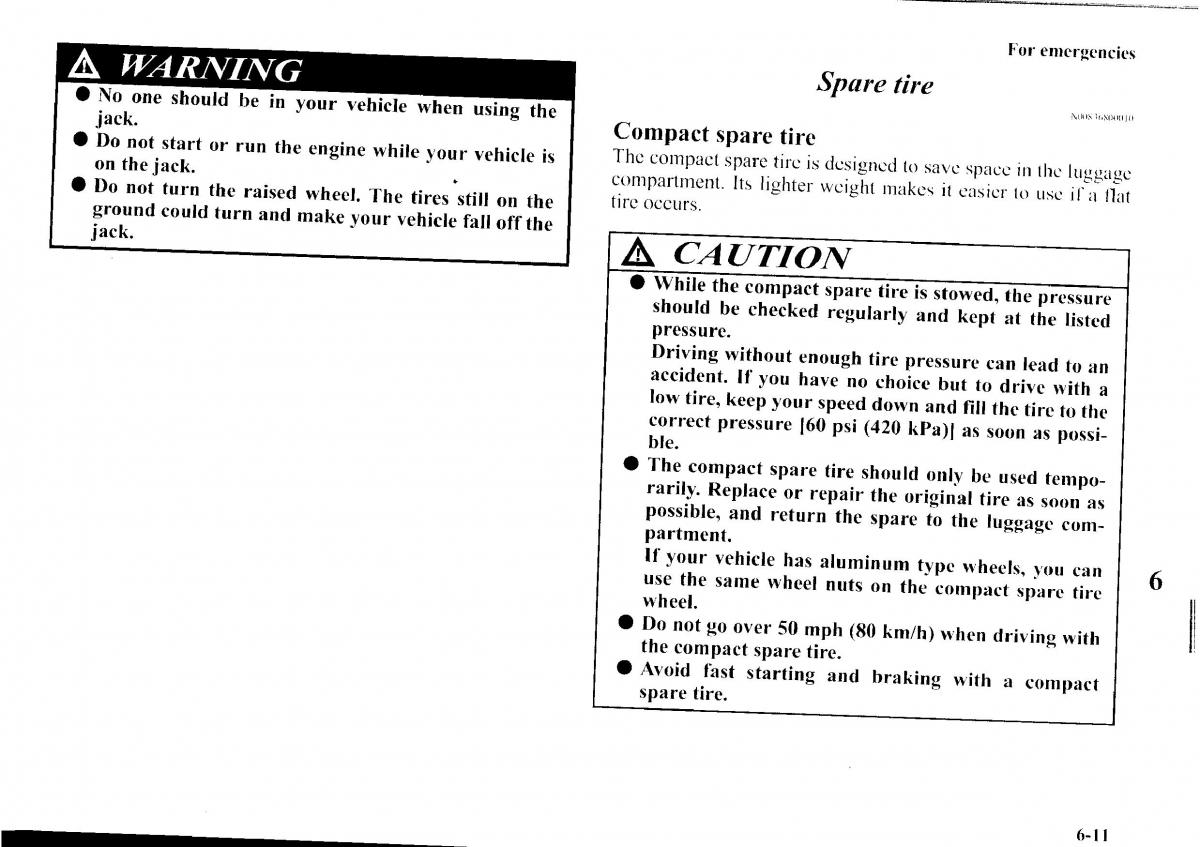 Mitsubishi Outlander I 1 owners manual / page 221