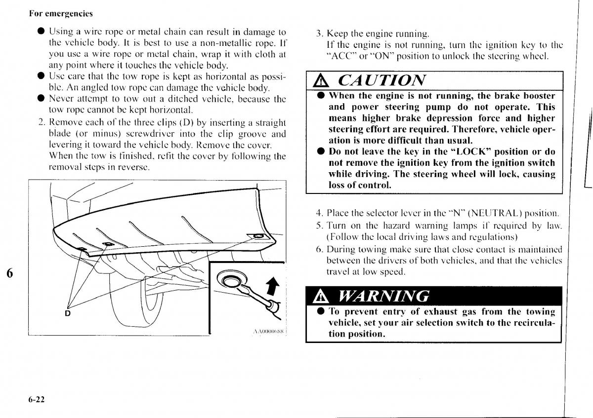 Mitsubishi Outlander I 1 owners manual / page 232