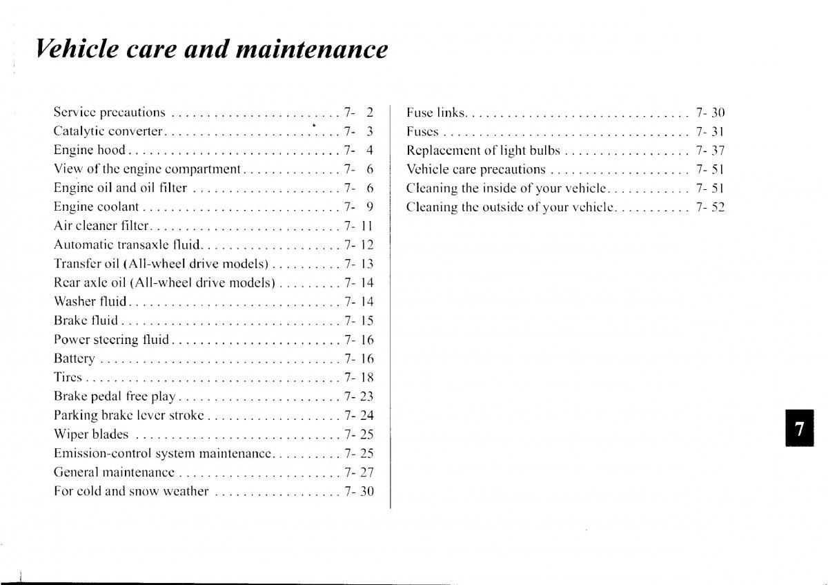 Mitsubishi Outlander I 1 owners manual / page 237