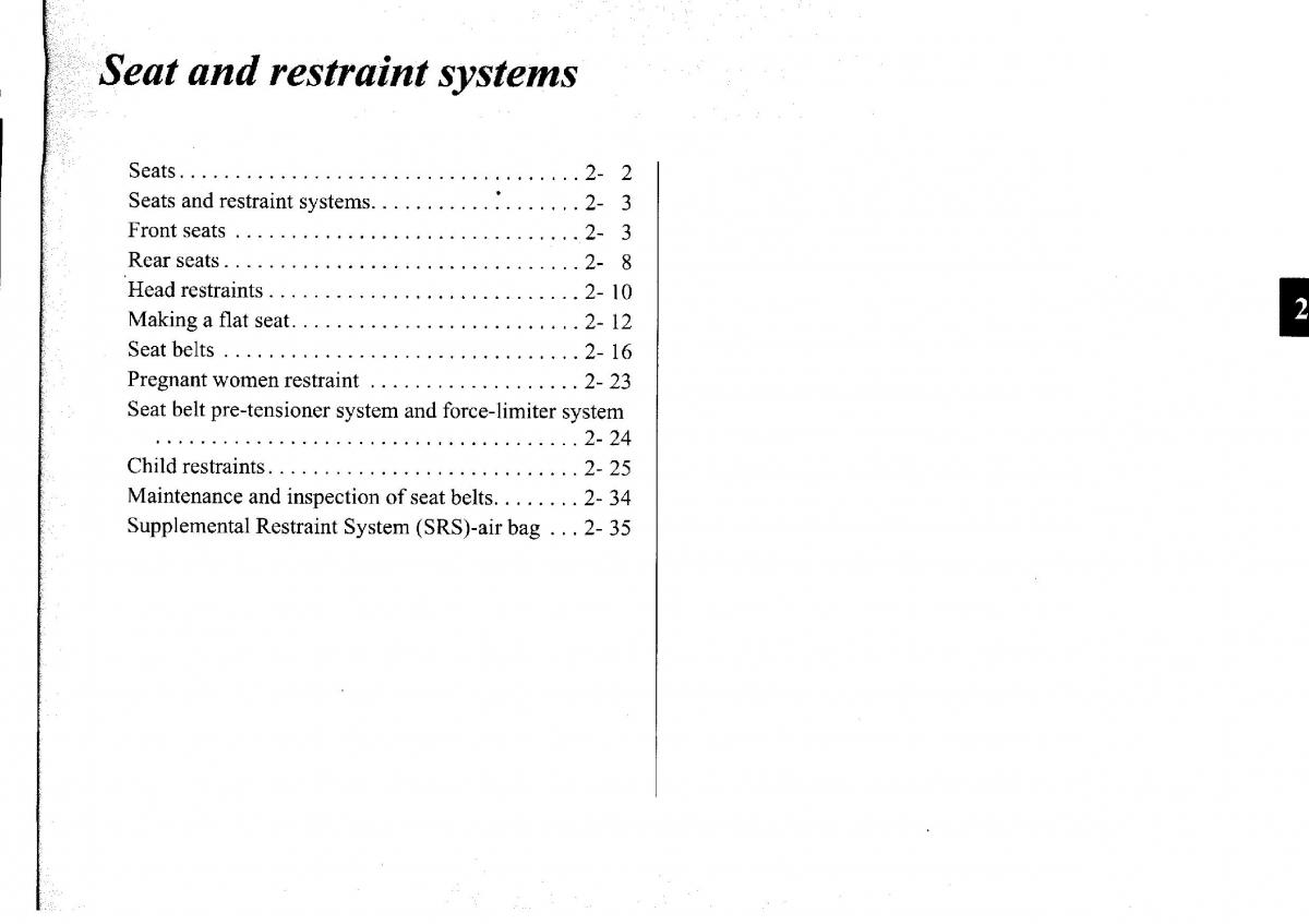 manual  Mitsubishi Outlander I 1 owners manual / page 24