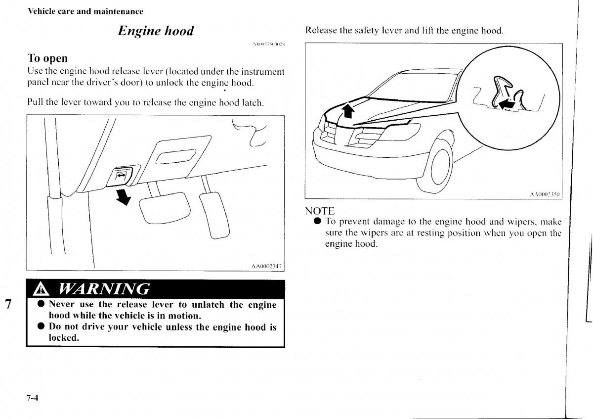 Mitsubishi Outlander I 1 owners manual / page 240