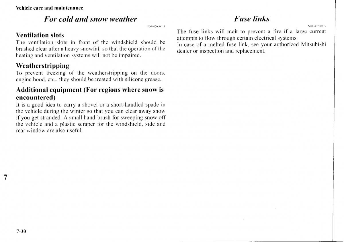 Mitsubishi Outlander I 1 owners manual / page 266