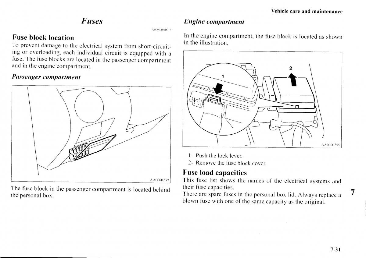 manual  Mitsubishi Outlander I 1 owners manual / page 267