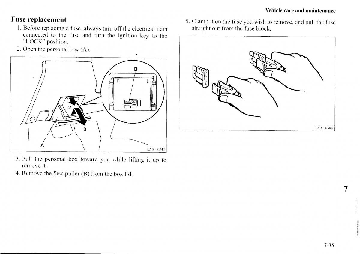 Mitsubishi Outlander I 1 owners manual / page 271