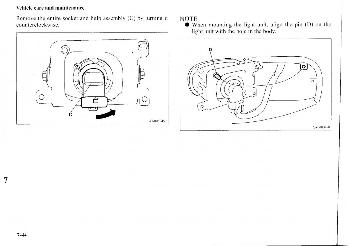 Mitsubishi Outlander I 1 owners manual / page 280